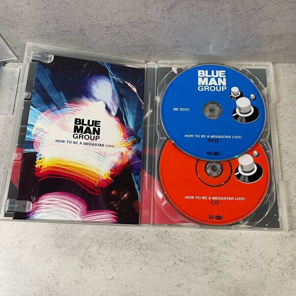 2008 Blue Man Group - How To Be a Megastar Live! - DVD & CD with insert - Used - Picture 4 of 6